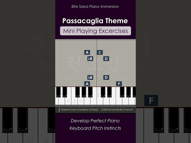 Passacaglia #1 Intro Theme - Bite sized tutorial.
