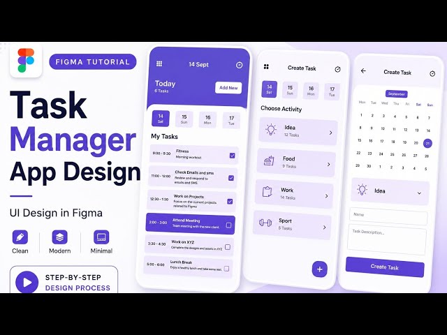 Design a Modern Task Manager App in Figma | UI Design Tutorial