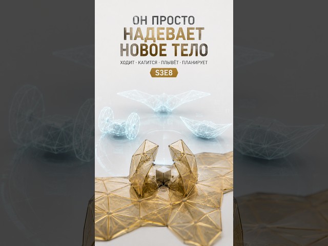 Он просто надевает новое тело | S3E8  #оригами #наука #STEM #инженерия #технологии #микророботы