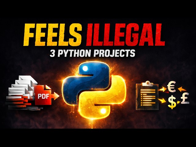 3 Python Automation Projects So Useful They Feel Illegal