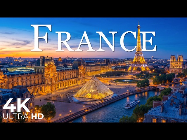 France 4K 🇫🇷 | Paris, Nice, French Riviera & Beautiful French Landscapes