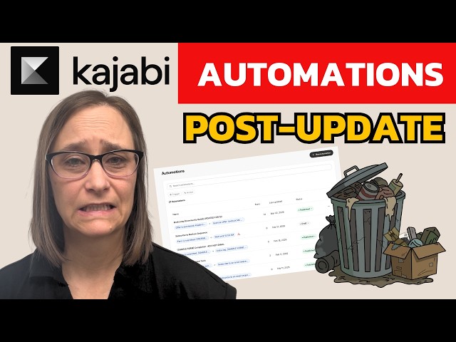 Kajabi Automations MESS! (Here's How to Clean Them)