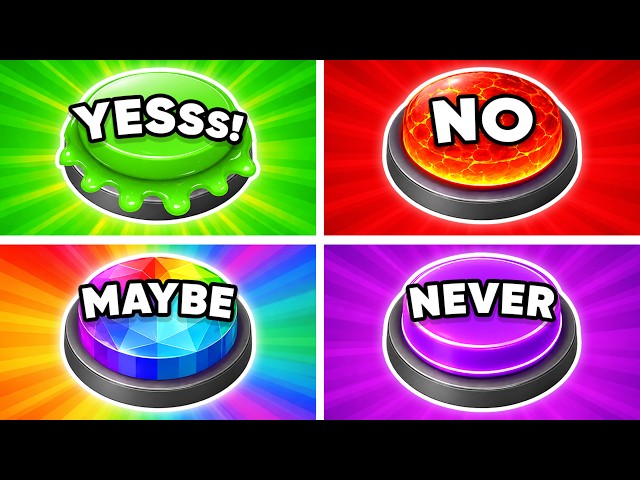 YES ✅ NO ❌ MAYBE 🤷🏻‍♂️ NEVER 🤔| Only 1% Can Choose ONE Button! ~ Daily Quiz
