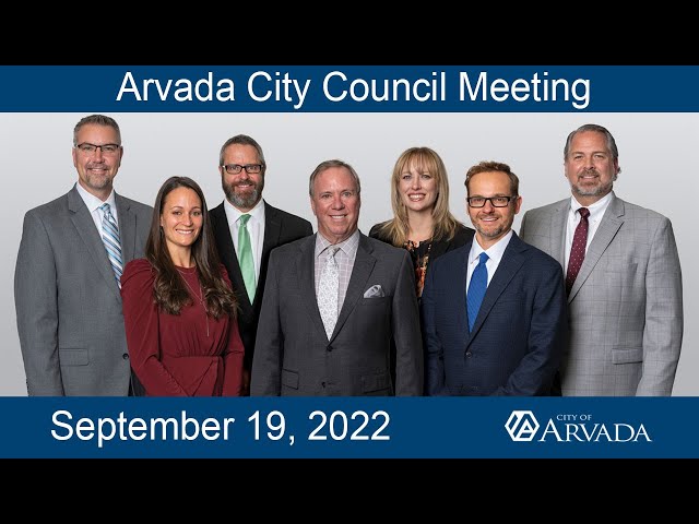 Arvada City Council Meeting - September 19, 2022