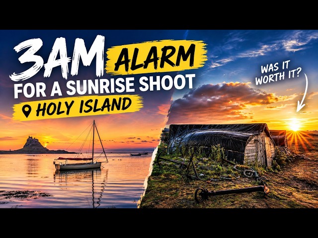 I Set My Alarm for 3AM… Was This Sunrise Worth It? | Holy Island Photography