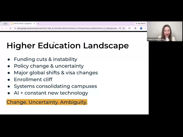 Cultivating a Growth Mindset for Uncertain Times in Higher Education