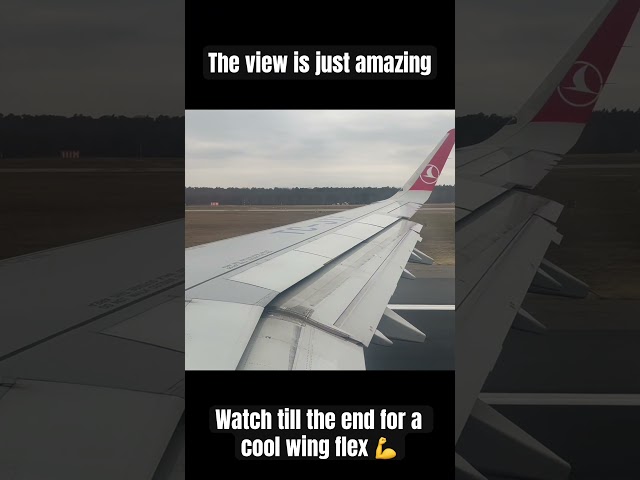 Awesome wing view A320-200 takeoff from Frankfurt with satisfying engine sounds 🤩