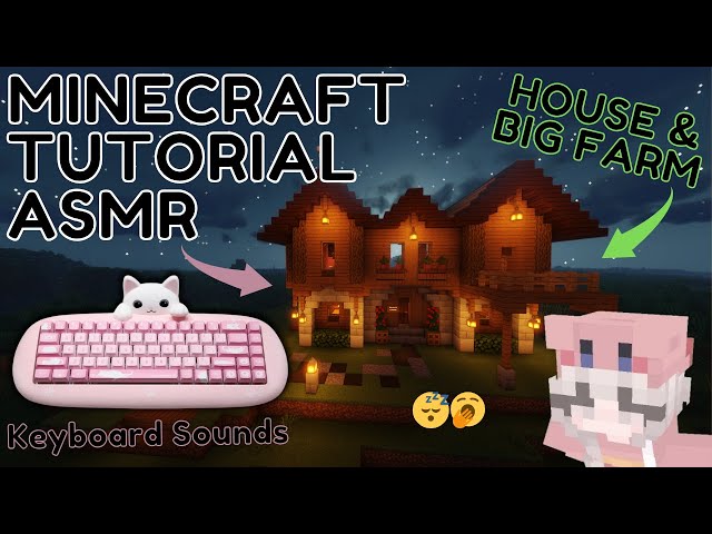 ASMR Minecraft Building Tutorial 😴🥱 How to build an old-school big house #asmr #minecraft #tutorial