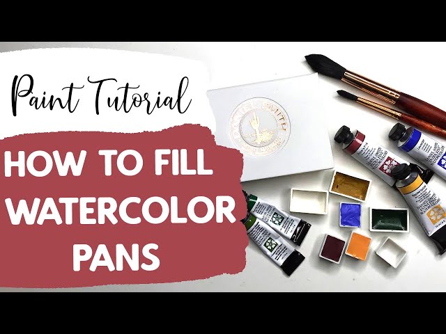 How to Fill Watercolor Pans & Palette's Using Tube Paints and Save Money!