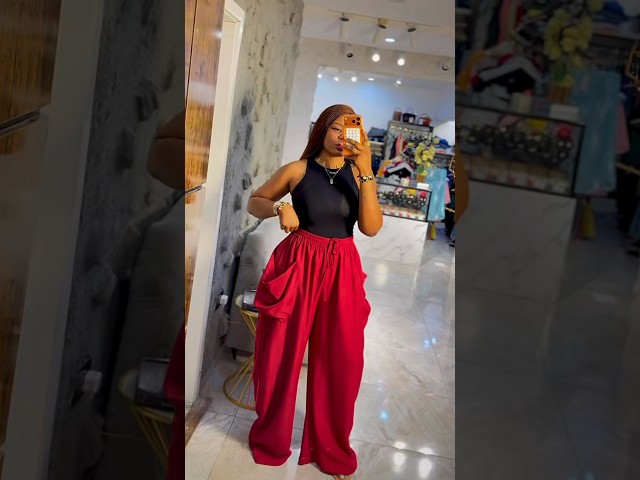 A New Tutorial on this parachute pant with side drawstring just drop on the channel.. #ifashy #pants