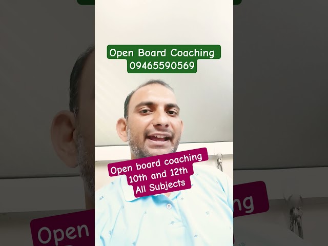 open board coaching centre in Zirakpur / open Board Coaching Classes in panchkula