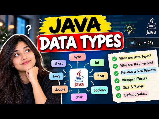 Java Data Types Explained Simply | Datatypes -their Types , Wrapper Classes, Size & Default Values