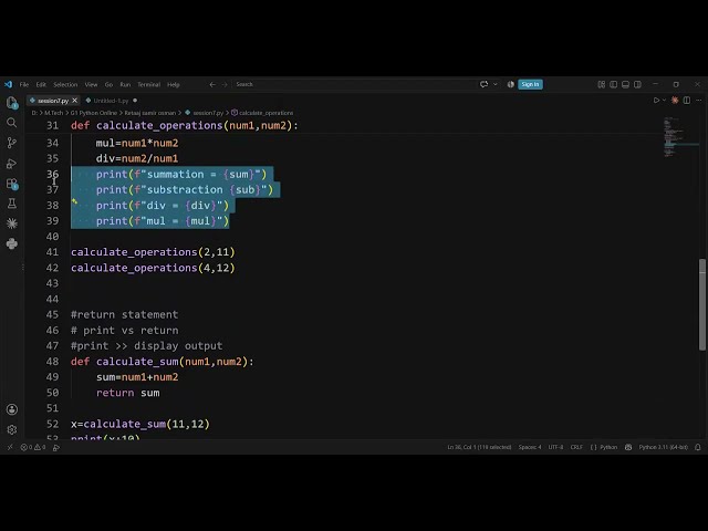 How to Return Multiple Values from Functions