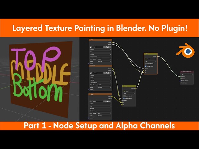 Layered Texture Painting in Blender - No Plugin! Tutorial