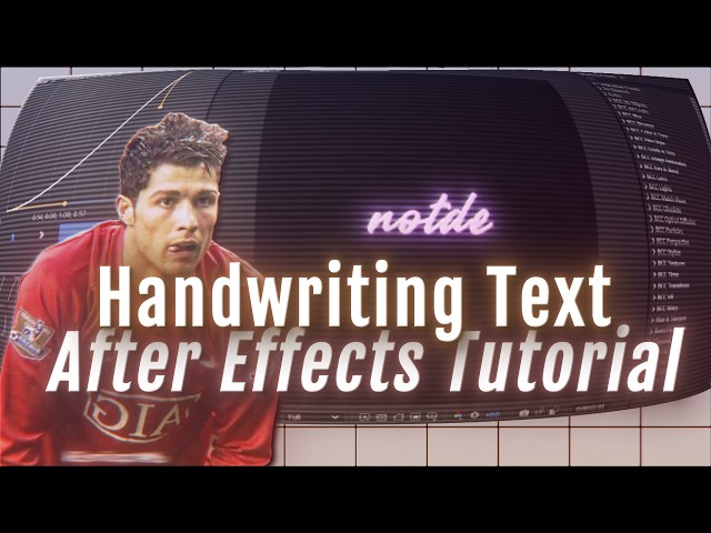 "Handwriting Text" | After Effects Tutorial
