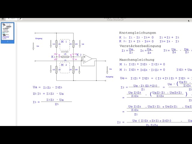 Filter Rechner/Calculator: Analoger Klangregler/Sound controller for bass and treble