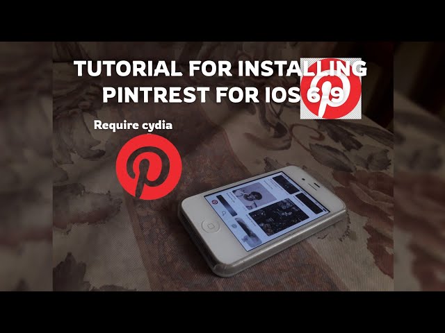 Working PINTEREST For ios 6-9|  Tutorial | Old school Ios