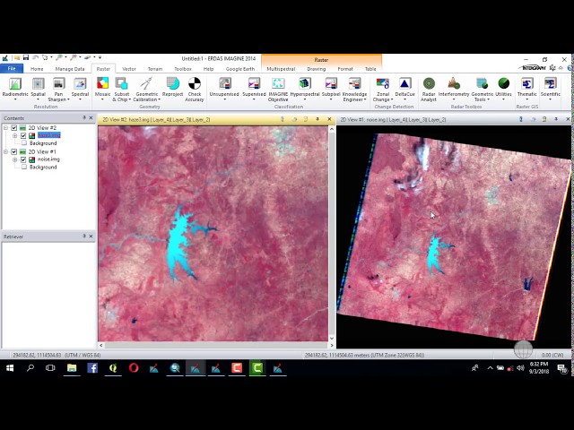 ATMOSPHERIC CORRECTION OF LANDSAT 7 ON ERDAS 2014