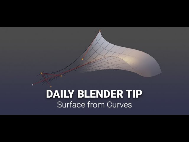 Daily Blender Secrets - Surface patch from Curves