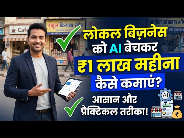 Local Businesses Ko AI Services Sell Karke Mahine Ka ₹1 Lakh Kaise Banayein?