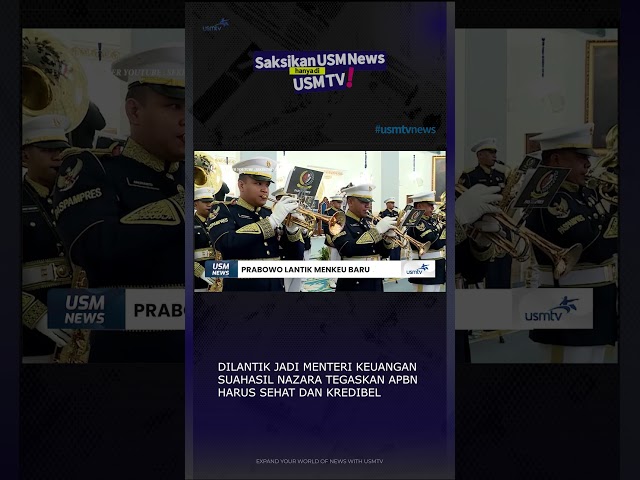 Prabowo Inaugurates New Minister of Finance #usmnews #usmtv #finance-minister #suahasilnazara #pu...