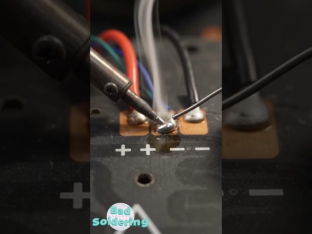 Stop Doing This! Bad Soldering   #soldering #electronic