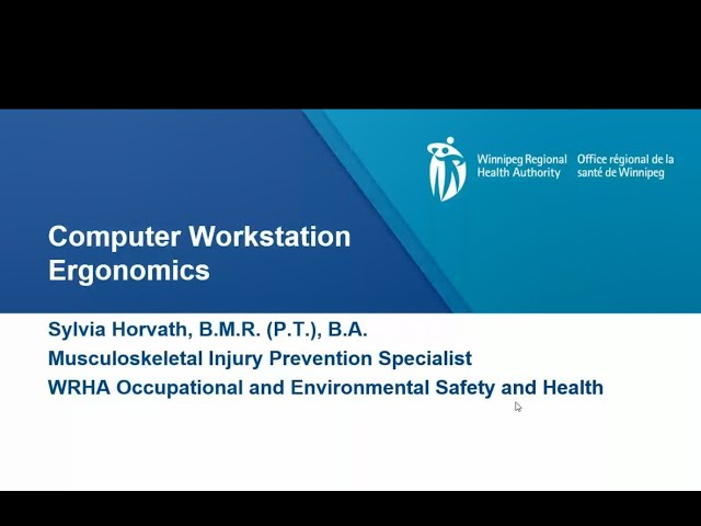 Staff Health & Wellness Booster Sessions - January 2024 - Computer Workstation Ergonomics