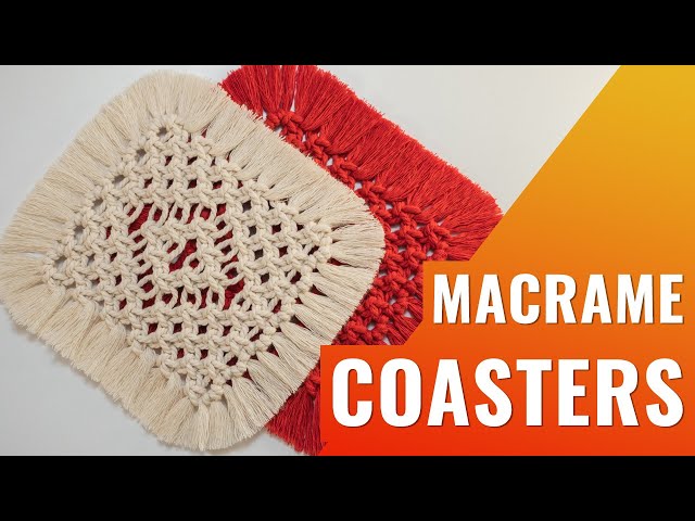 Macrame Coasters | Boho Room Decor | Easy Macrame Tutorial for Beginners