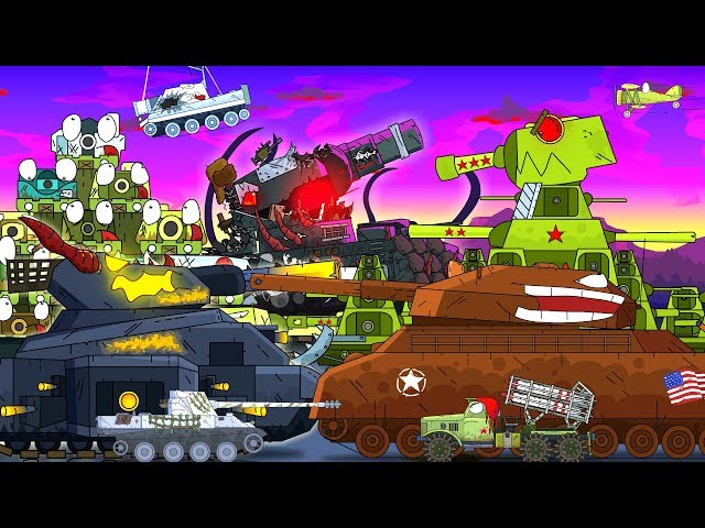 All series KV-44 against Steel Monsters - Cartoons about tanks