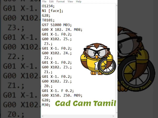 Facing Program | CNC | Tamil