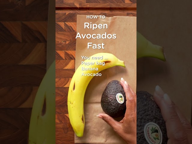How to ripen an avocado fast