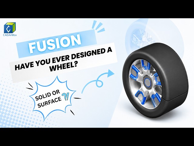 How to Create a Realistic 3D Wheel Using Surface Design in Autodesk Fusion 360