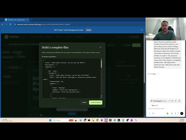 TimeTrail — Build Interactive Films with WebMCP Agents | WebMCP Challenge