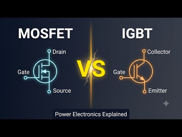 MOSFET vs IGBT: Which One to Use and Why? (Power Electronics Explained)