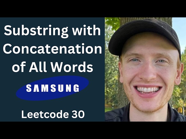 Substring with Concatenation of All Words - LeetCode 30 - Strings (Python)