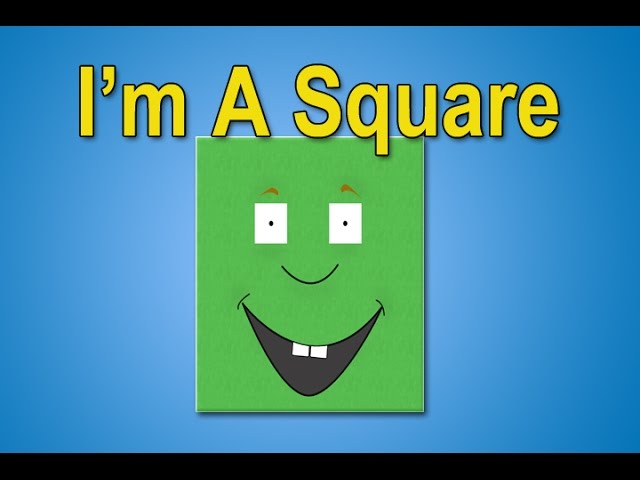 The Square Song | I'm A Square | Shapes Songs | Square Shape | Educational Songs | Jack Hartmann