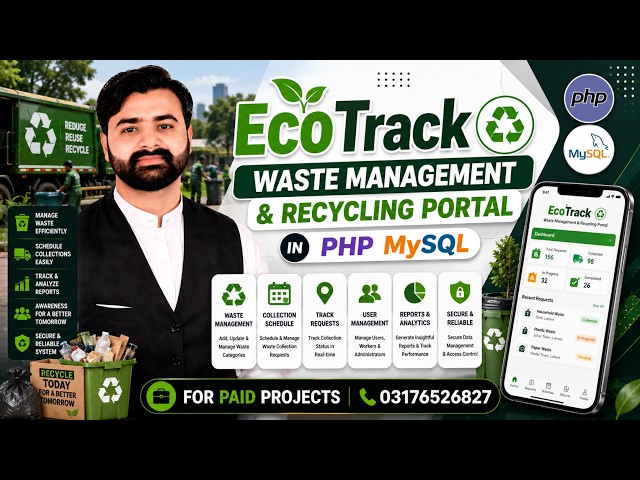 EcoTrack – Waste Management & Recycling Portal Using PHP MySQL | CS619 Complete Final Year Project
