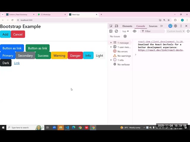 react bootstrap
