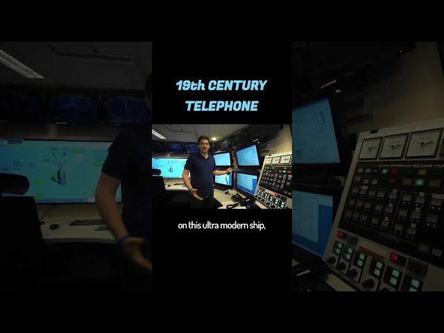 Vintage Phone On A Modern Cruise Ship. Why? ☎️🤷‍♂️ #shorts