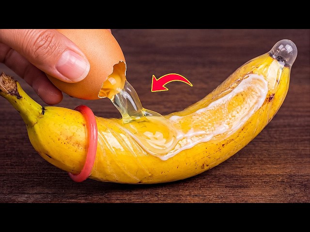Once You Know This Secret! Just Put Egg and a Banana into a Condom Mold and be Amazing discovery!!