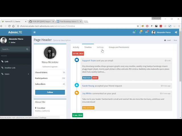 Zend Framework 3 tutorial 9: Table Gateway Introduction for user administration