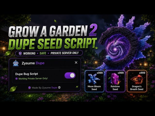 [🤑DUPE] Grow a Garden 2 Dupe Script | KEYLESS | EASY TO USE | UNPATCHED | Roblox