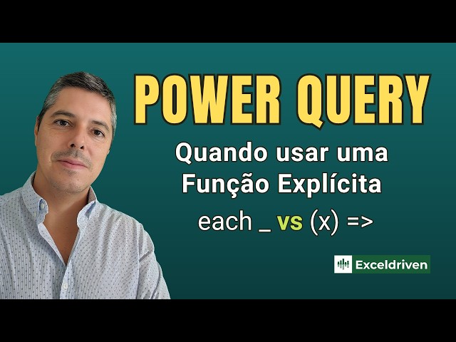 Power Query M — Quando devemos usar uma função explícita em vez de each _?