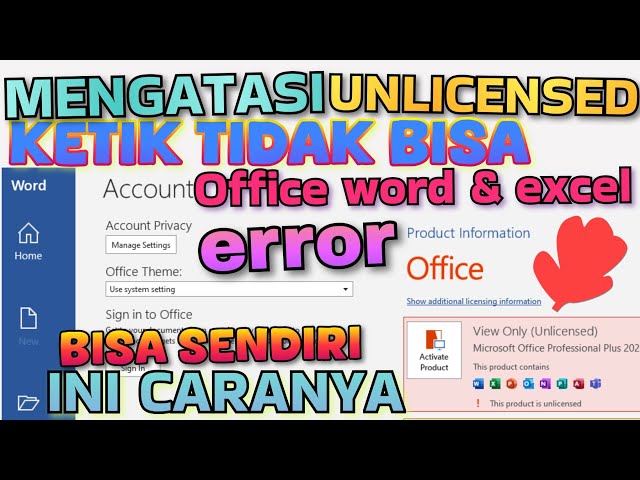 microsoft word terkunci tidak bisa mengetik excel power point ga bisa di buka ini solusinya
