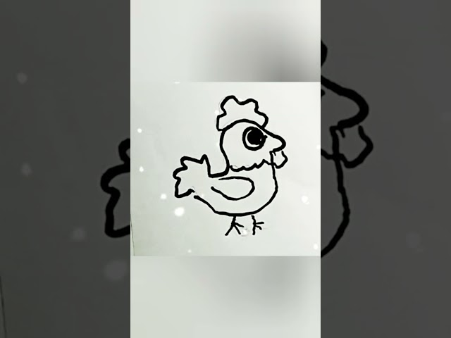 Drawing chicken #shortsvideo​ #youtubeshorts​ #howtodrawflowervase
