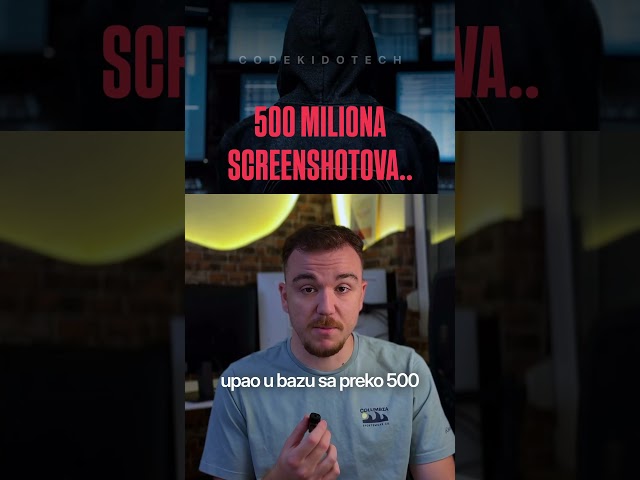 SCREENSHOTOVANJE NIJE BEZBEDNO.. 😳 #hacker #hack #screenshot #news