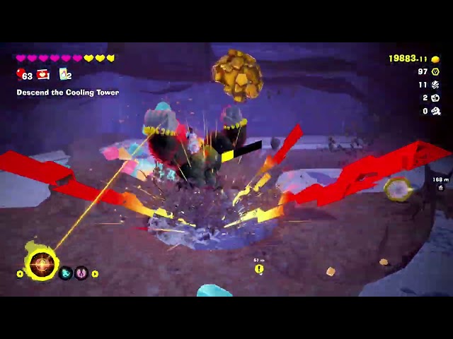 Donkey Kong Bananza (NS2) Banandium Gem - Buried in the Cooling Tower