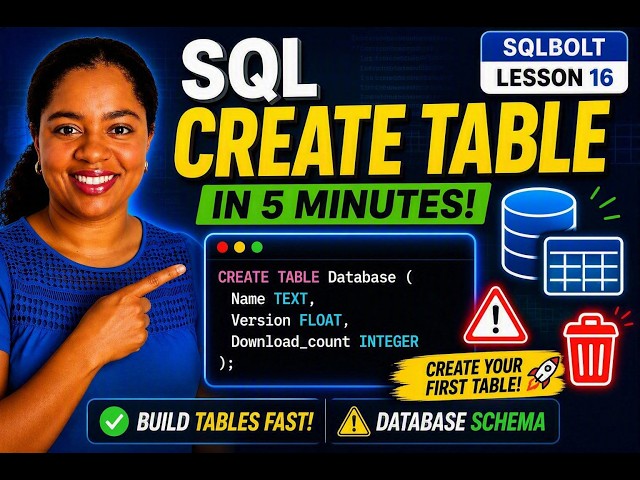 Learn SQL: Creating Tables, Columns & Data Types Made Easy