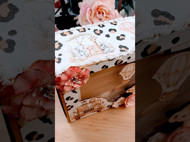 Safari Adventures #album #interactive #tutorial  #diy #scrapbooking #baby #memories #smallbusiness