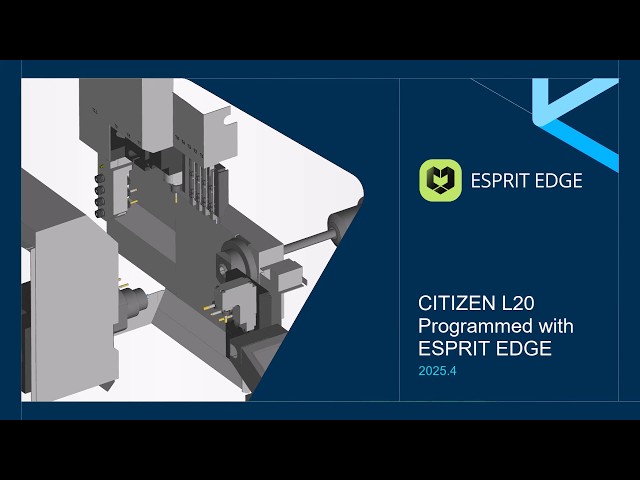 CITIZEN L20 Programmed with ESPRIT EDGE